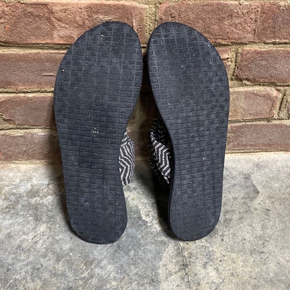Sanuk Yoga Sling 2-Flip-Flop-Sandal Black Natural Congo Size 11 - Picture 6 of 8